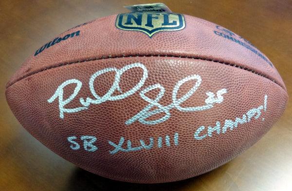 Richard Sherman Autographed Official NFL Leather Football Seattle Seahawks "SB XLVIII Champs!" RS Holo Stock #72435 - RSA