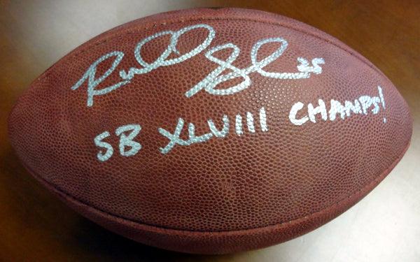 Richard Sherman Autographed Official NFL Leather Football Seattle Seahawks "SB XLVIII Champs!" RS Holo Stock #72435 - RSA