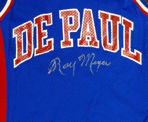 DePaul Blue Demons Ray Meyer Autographed Blue Jersey PSA/DNA #Y30327 - RSA