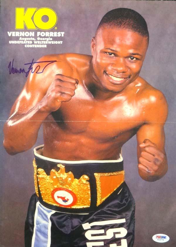 Vernon Forrest Autographed 10.5x15 Magazine Poster Photo PSA/DNA #T19779 - RSA