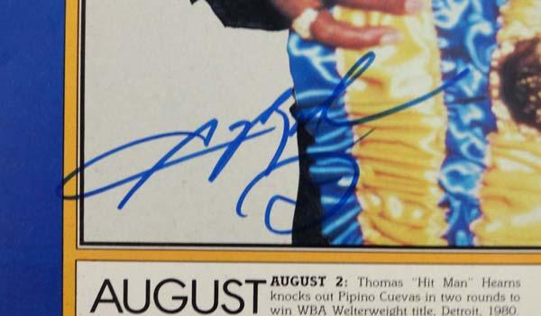 Sugar Ray Leonard Autographed 11x16 Magazine Poster Photo PSA/DNA #T19792 - RSA