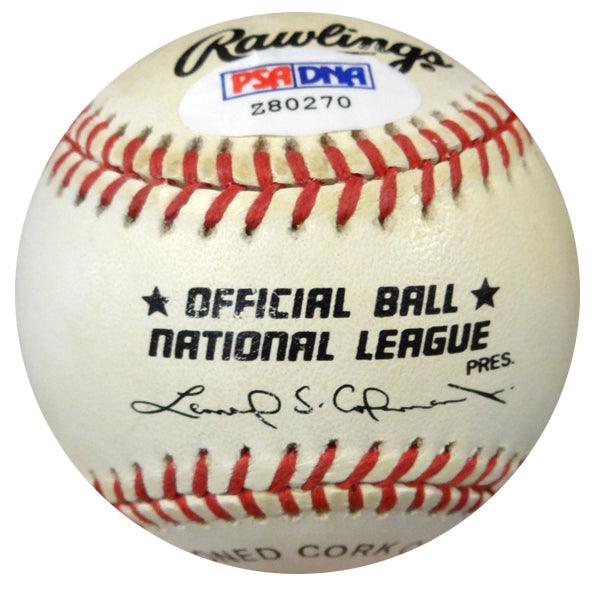Ken Lehman Autographed Official NL Baseball Brooklyn Dodgers PSA/DNA #Z80270 - RSA