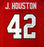 Georgia Bulldogs Justin Houston Autographed Red Jersey PSA/DNA Stock #81760 - RSA