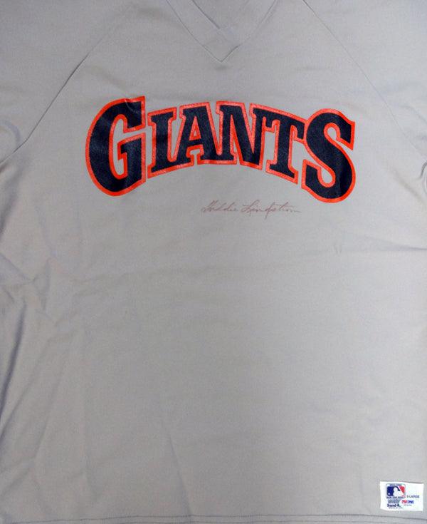 New York Giants Freddie Lindstrom Autographed Gray Jersey PSA/DNA #X04496 - RSA