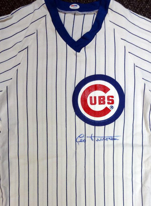 Chicago Cubs Leo Durocher Autographed White Jersey PSA/DNA #V09866 - RSA