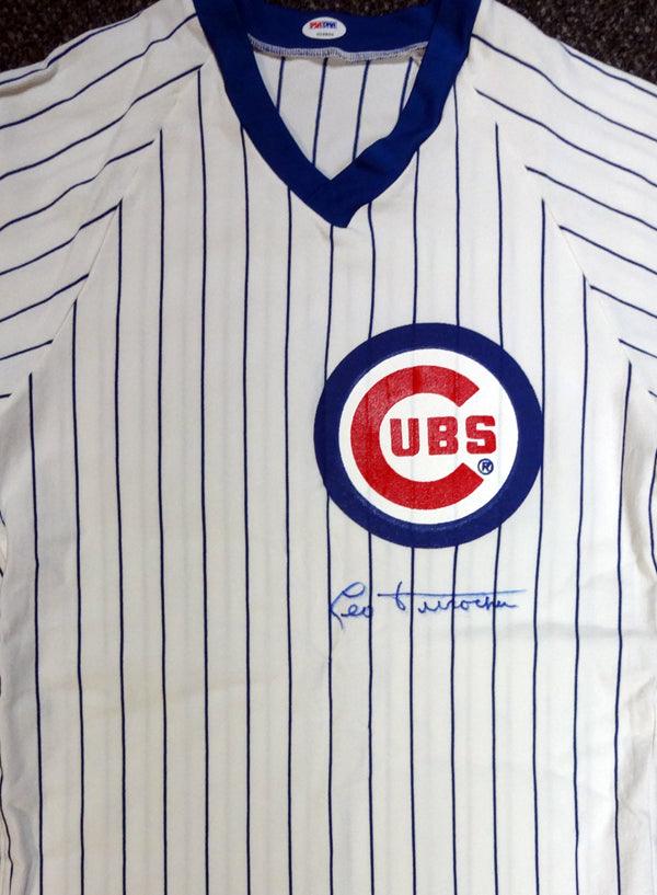 Chicago Cubs Leo Durocher Autographed White Jersey PSA/DNA #V09866 - RSA