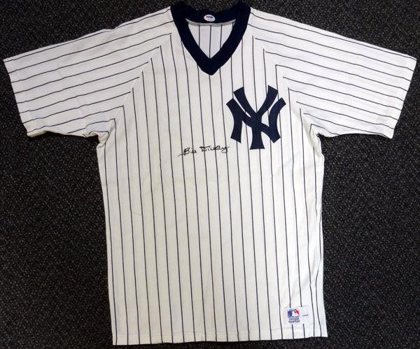 New York Yankees Bill Dickey Autographed White Jersey PSA/DNA #V09863 - RSA
