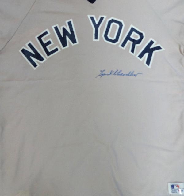 New York Yankees Spud Chandler Autographed Gray Jersey PSA/DNA #X04116 - RSA