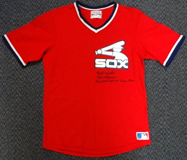 Chicago White Sox Ted Lyons Autographed Red Jersey "Best Wishes, Baseball Hall Of Fame 1955" PSA/DNA #V11811 - RSA