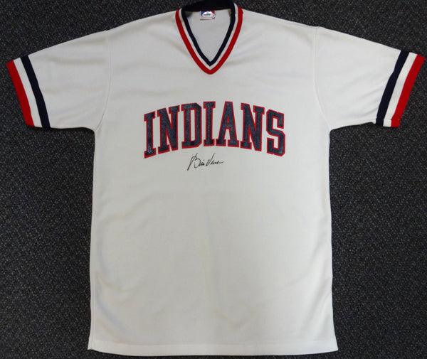 Cleveland Indians Bill Veeck Autographed White Jersey Team Owner PSA/DNA #X04495 - RSA