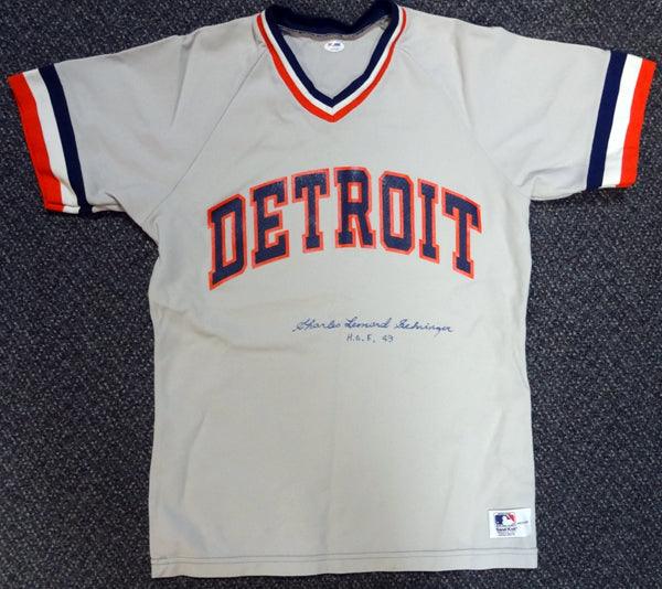 Detroit Tigers Charles "Charlie" Leonard Gehringer Autographed Gray Jersey "HOF 49" PSA/DNA #V11069 - RSA