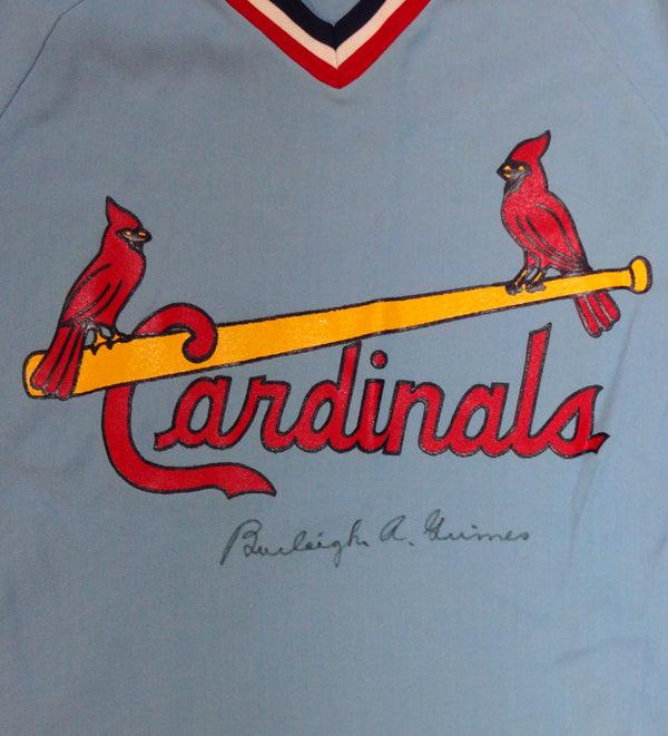 St. Louis Cardinals Burleigh Grimes Autographed Blue Jersey PSA/DNA #W06972 - RSA