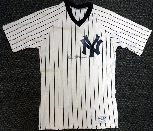 New York Yankees Ben Chapman Autographed White Jersey PSA/DNA #W07959 - RSA