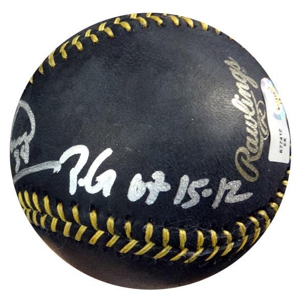 Felix Hernandez Autographed Official MLB Baseball Seattle Mariners "PG 8-15-12" MLB Holo Stock #61541 - RSA