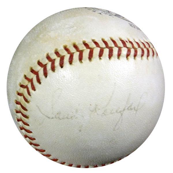 Sandy Koufax Autographed Official NL Giles Baseball Los Angeles Dodgers Vintage Signature JSA #X08811 - RSA