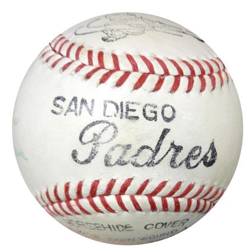 Hank Aaron Autographed Padres Baseball Atlanta Braves "Best Wishes & #563" Vintage PSA/DNA #W05047 - RSA