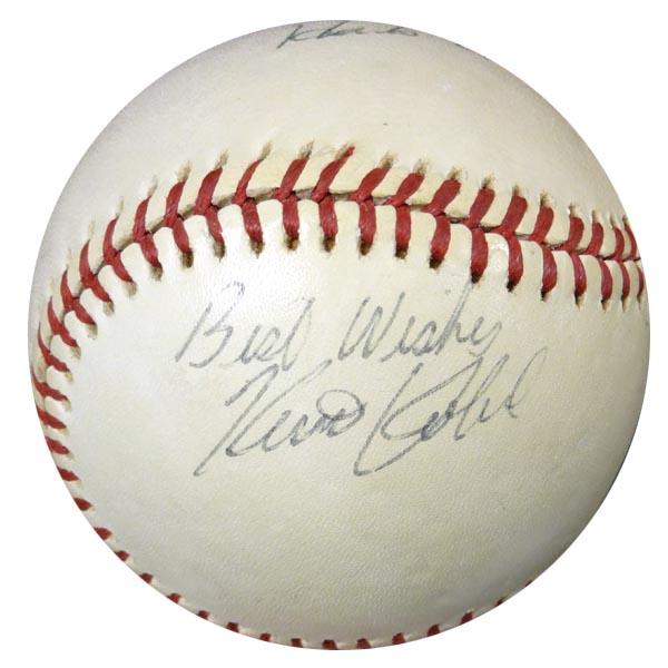 Hank Aaron & Others Autographed Official AL Baseball "Best Wishes" Vintage PSA/DNA #W05048 - RSA