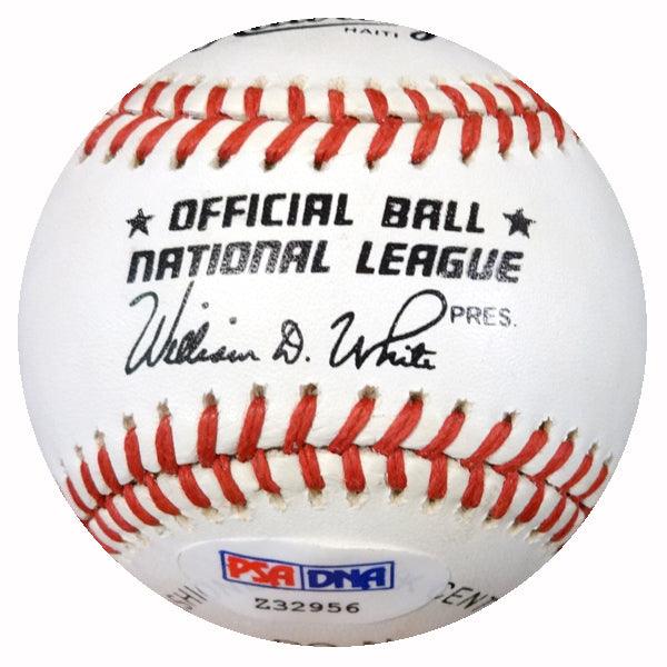 Sandy Amoros Autographed Official NL Baseball 1955 Brooklyn Dodgers PSA/DNA #Z32956 - RSA
