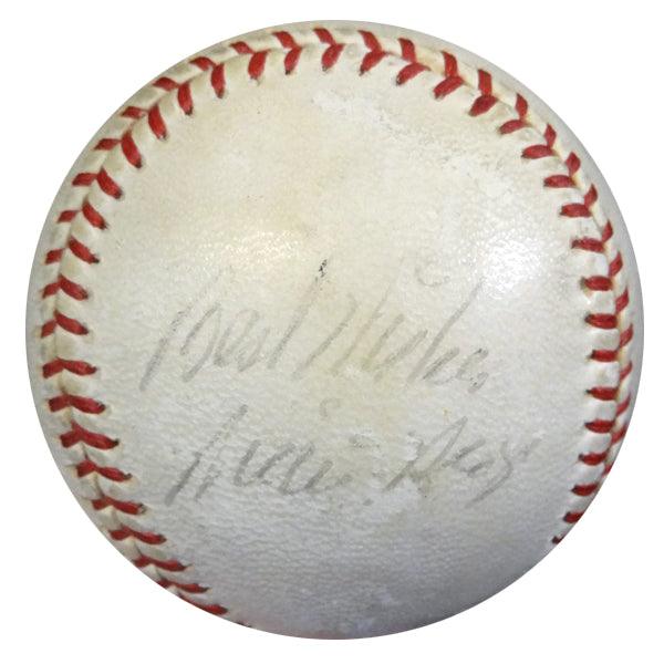 Willie Mays Autographed NL Giles Baseball San Francisco Giants "Best Wishes" 1950's Vintage Signature PSA/DNA #Z05624 - RSA