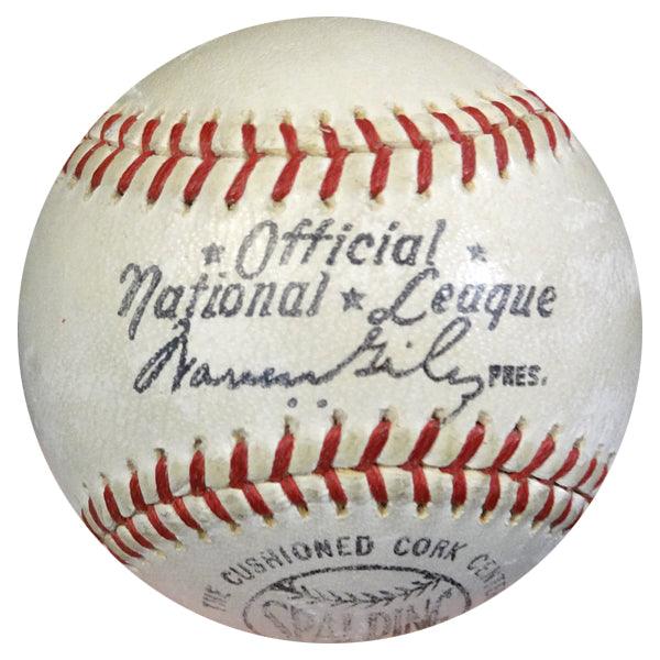 Willie Mays Autographed NL Giles Baseball San Francisco Giants "Best Wishes" 1950's Vintage Signature PSA/DNA #Z05624 - RSA