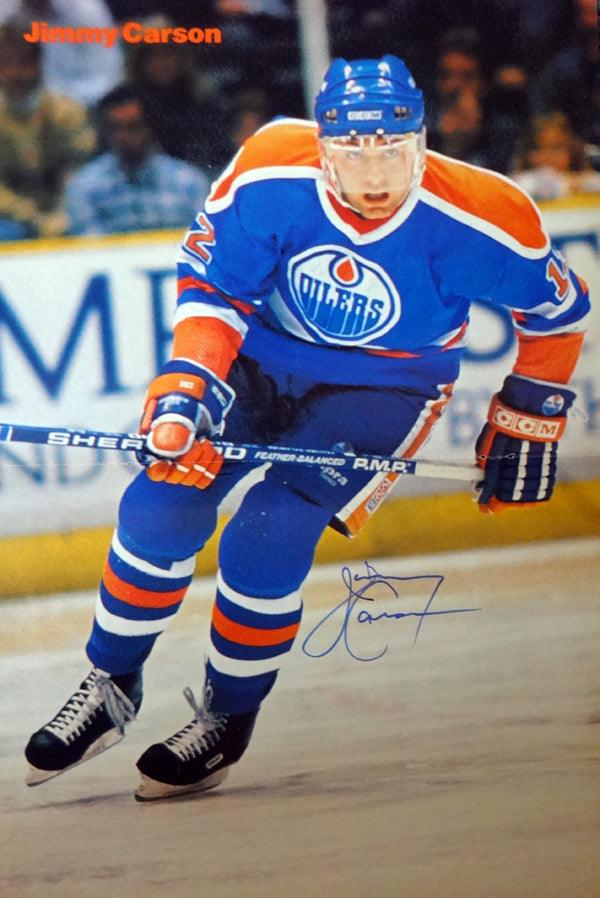 Jimmy Carson Autographed Magazine Poster Photo Edmonton Oilers PSA/DNA #U93725 - RSA
