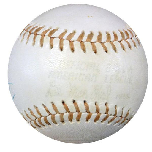 Hank Aaron Autographed Official AL Baseball Atlanta Braves "Best Wishes" Vintage Playing Days Signature PSA/DNA #W05582 - RSA