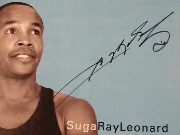 Sugar Ray Leonard Autographed 12x18 Everlast Poster Photo PSA/DNA #Z83235 - RSA