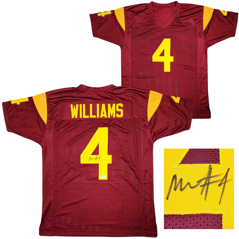 USC Trojans Mario Williams Autographed Maroon Jersey Beckett BAS Witness Stock #207230 - RSA
