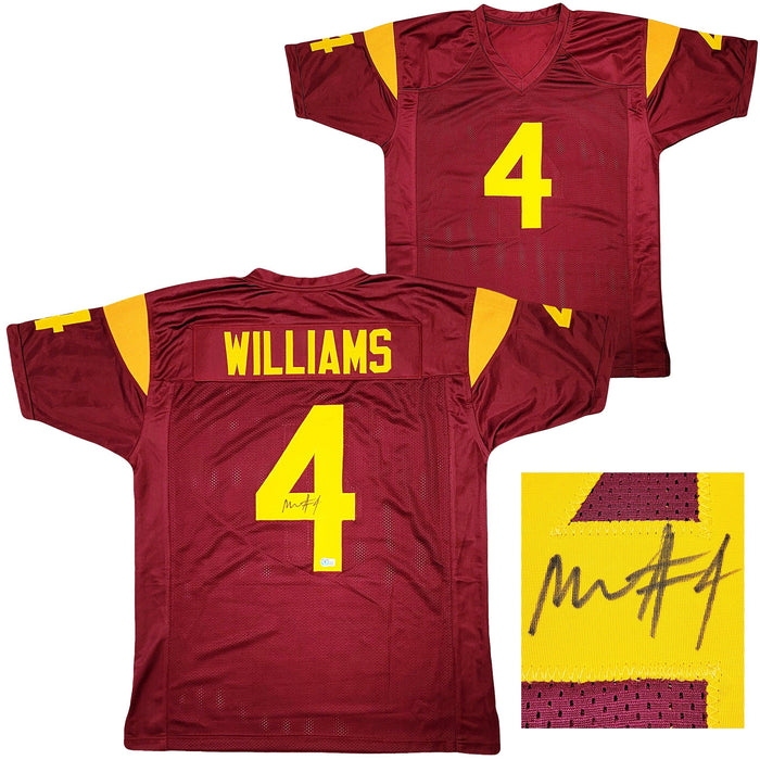 USC Trojans Mario Williams Autographed Maroon Jersey Beckett BAS Witness Stock #207230 - RSA