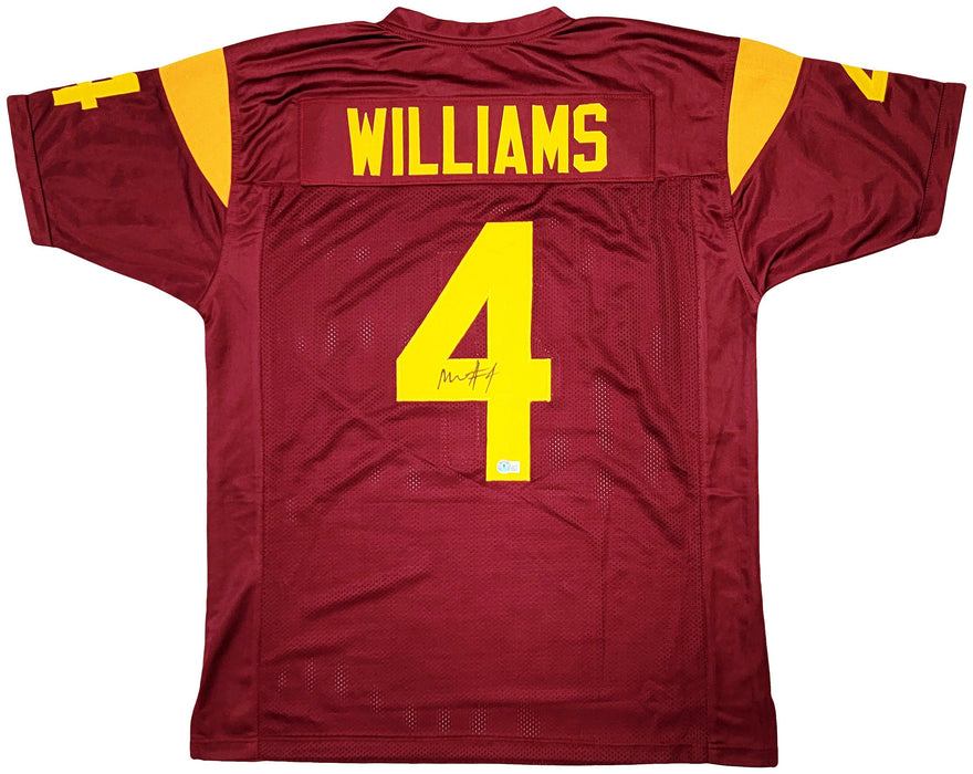 USC Trojans Mario Williams Autographed Maroon Jersey Beckett BAS Witness Stock #207230 - RSA