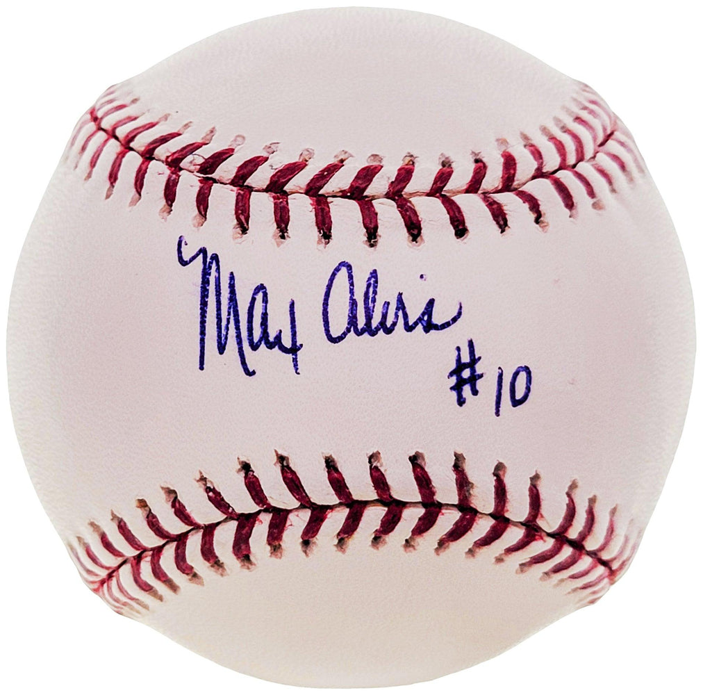 Max Alvis Autographed Official MLB Baseball Cleveland Indians "#10" Beckett BAS #BF24959 - RSA