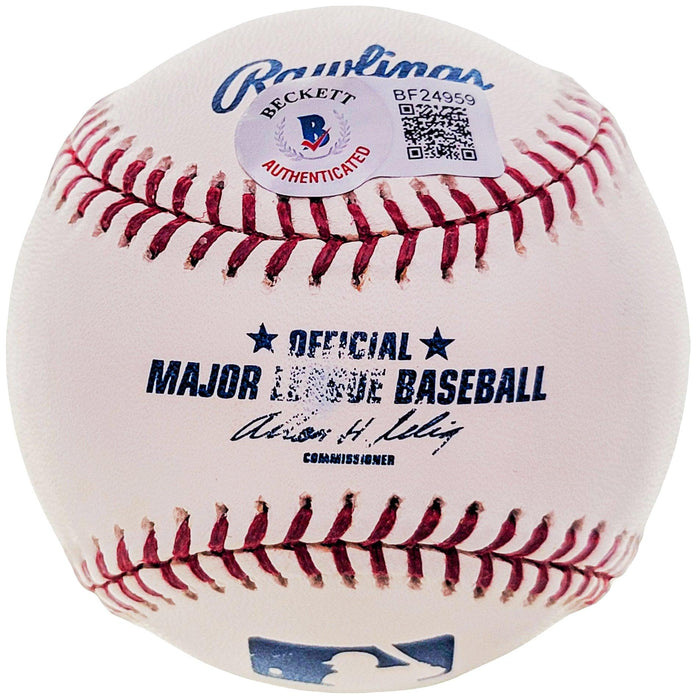 Max Alvis Autographed Official MLB Baseball Cleveland Indians "#10" Beckett BAS #BF24959 - RSA