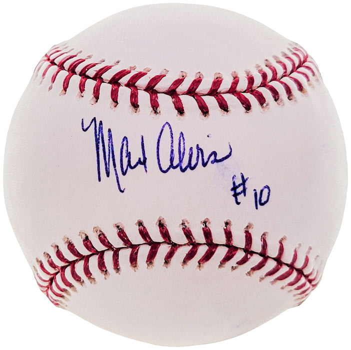 Max Alvis Autographed Official MLB Baseball Cleveland Indians "#10" Beckett BAS #BF24963 - RSA