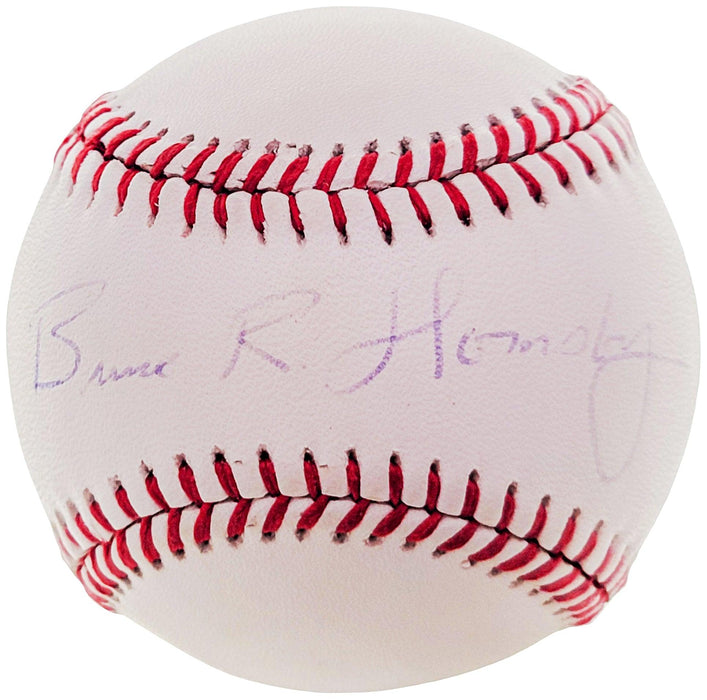 Bruce Hornsby Autographed Official AL Baseball Singer Beckett BAS #BF23005 - RSA