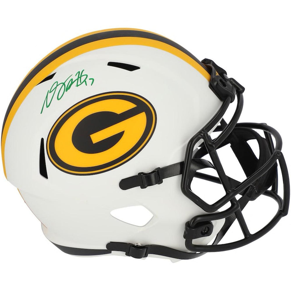Davante Adams Signed Green Bay Packers Lunar Eclipse Full-Size Replica Football Helmet (Beckett) - RSA