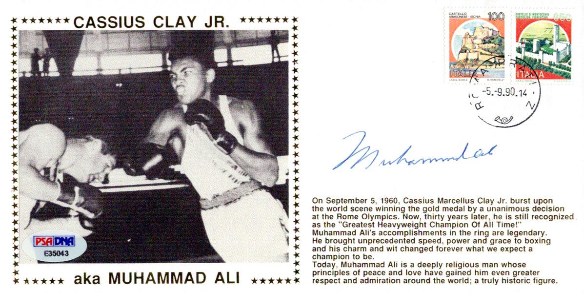 Muhammad Ali Autographed First Day Cover Vintage PSA/DNA #E35043 - RSA