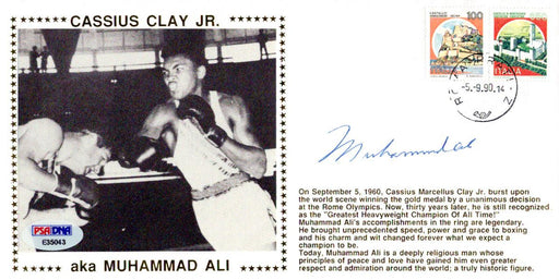 Muhammad Ali Autographed First Day Cover Vintage PSA/DNA #E35043 - RSA