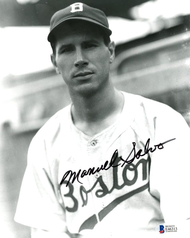 Manuel Salvo Autographed 8x10 Photo Boston Braves Beckett BAS #E46313 - RSA