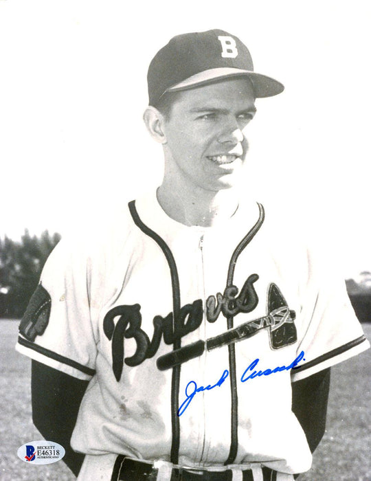 Jack Cusick Autographed 8x10 Photo Boston Braves Beckett BAS #E46318 - RSA