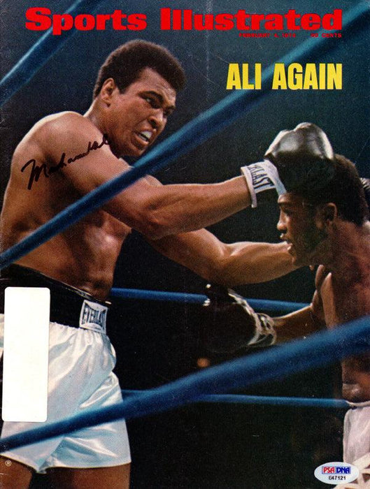 Muhammad Ali Autographed Sports Illustrated Magazine Gem Mint 10 Vintage PSA/DNA #E47121 - RSA