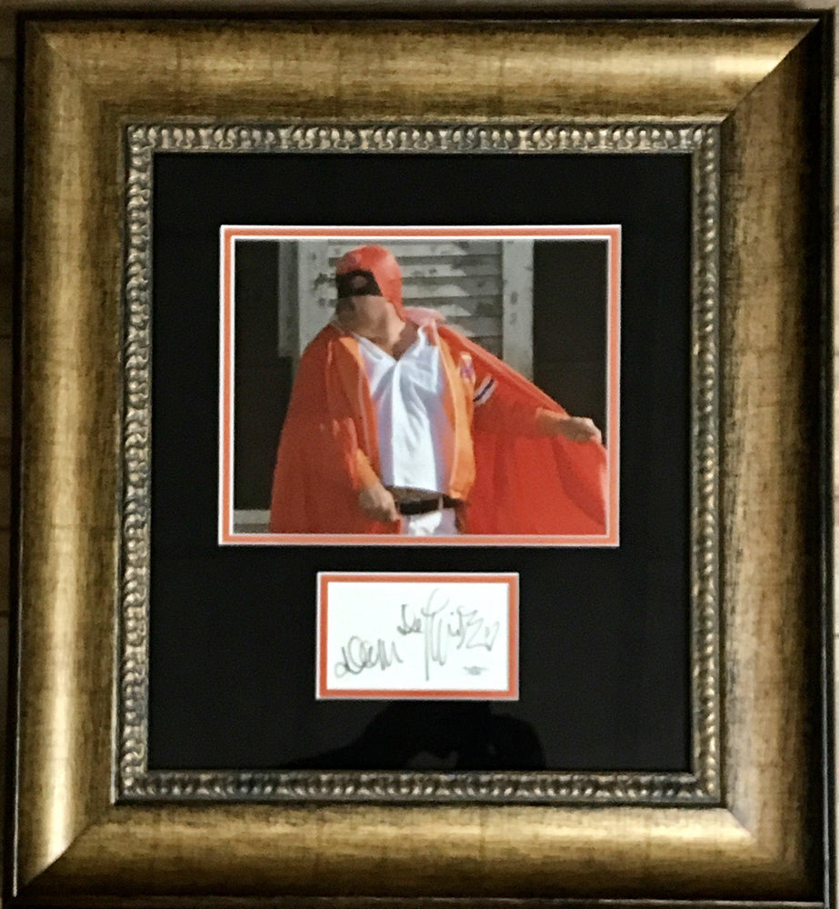 dom deluise signed framed autograph display as captain koas from the cannonball run jsa f87884 certificate of authenticity