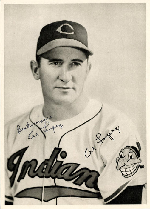 Al Lopez Autographed 6.5x9 Photo Picture Pack Cleveland Indians "Best Wishes" Beckett BAS #F98292 - RSA