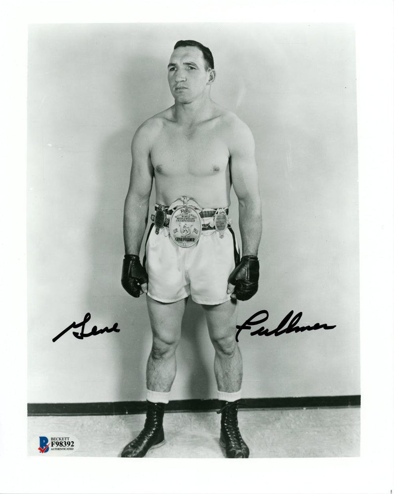 Gene Fullmer Autographed 8x10 Photo Beckett BAS #F98392 - RSA