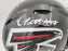 Kyle Pitts Autographed Atlanta Falcons Black Full Size Authentic Speed Helmet Beckett BAS QR Stock #194411 - RSA