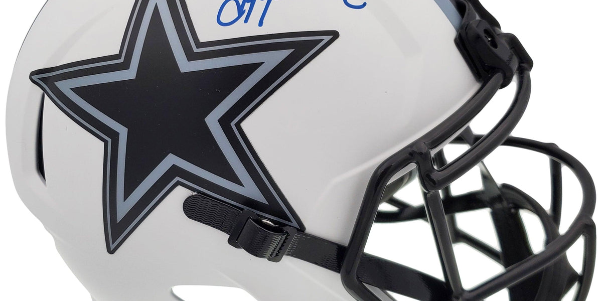 Troy Aikman Autographed Dallas Cowboys Lunar Eclipse White Full