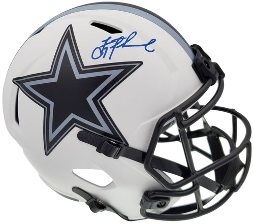 Troy Aikman Autographed Dallas Cowboys Lunar Eclipse White Full