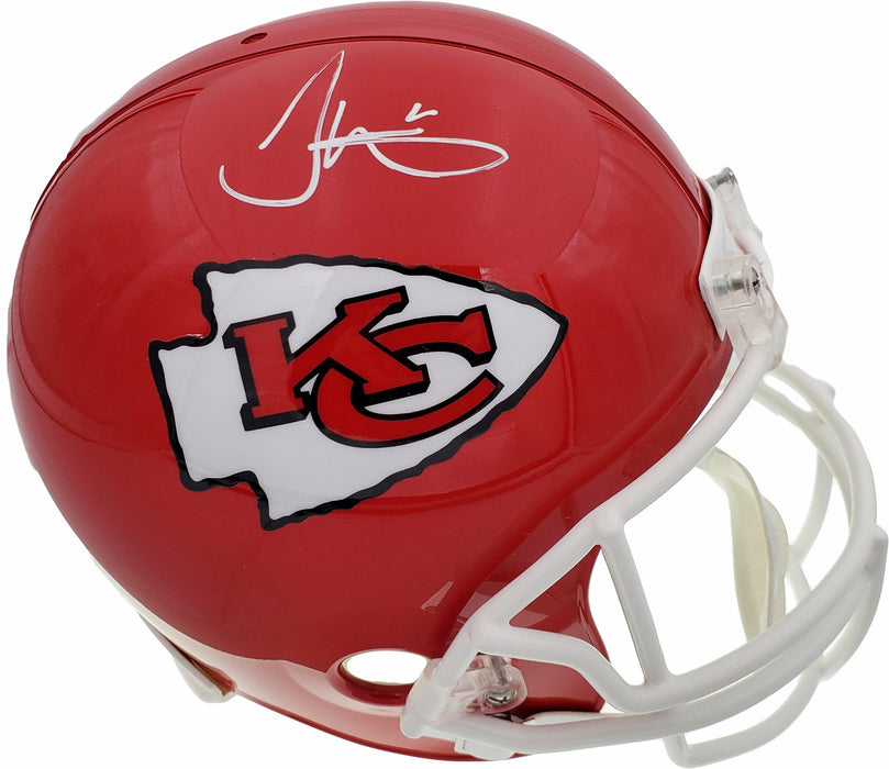 Tyreek Hill Autographed Kansas City Chiefs Full Size Replica Helmet Beckett BAS Stock #185950 - RSA