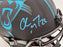 Christian McCaffrey Autographed Carolina Panthers Black Eclipse Full Size Speed Replica Helmet Beckett BAS Stock #185909 - RSA