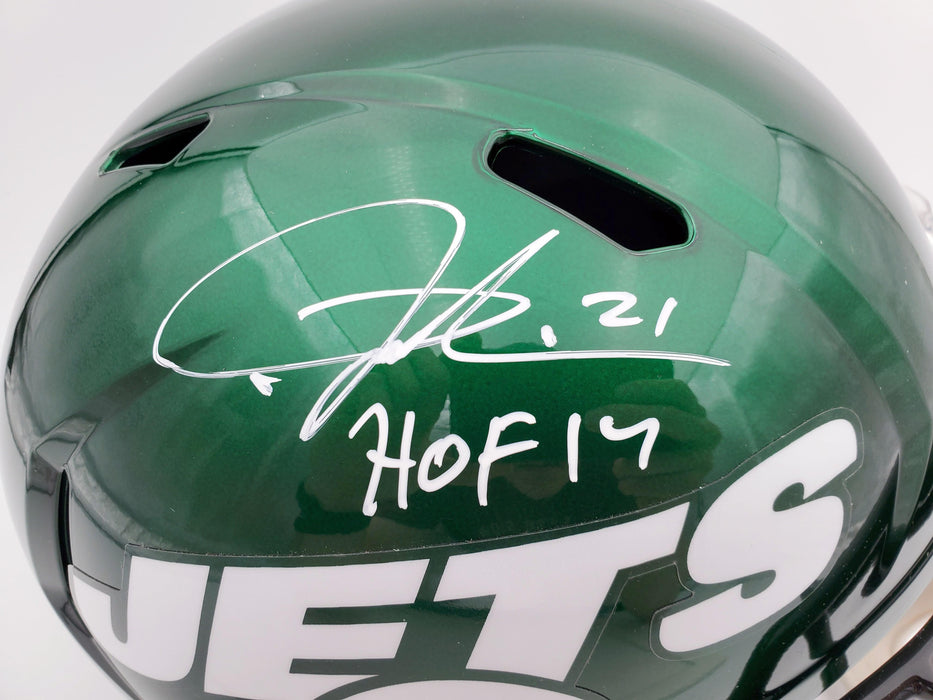 LaDainian Tomlinson Autographed New York Jets Full Size Speed Replica Helmet "HOF 17" Beckett BAS Stock #185783 - RSA