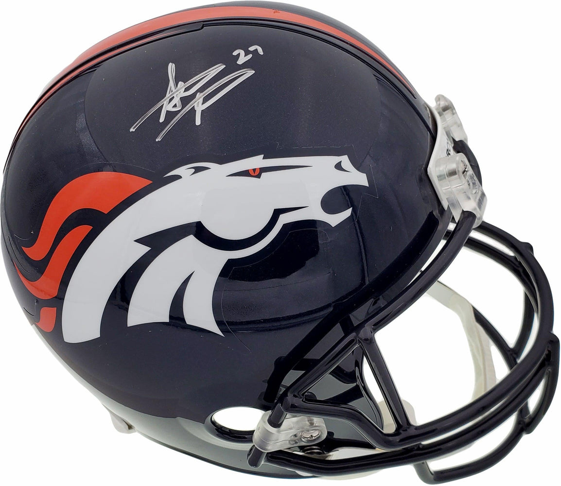 Steve Atwater Autographed Denver Broncos Full Size Replica Helmet Beckett BAS Stock #178094 - RSA